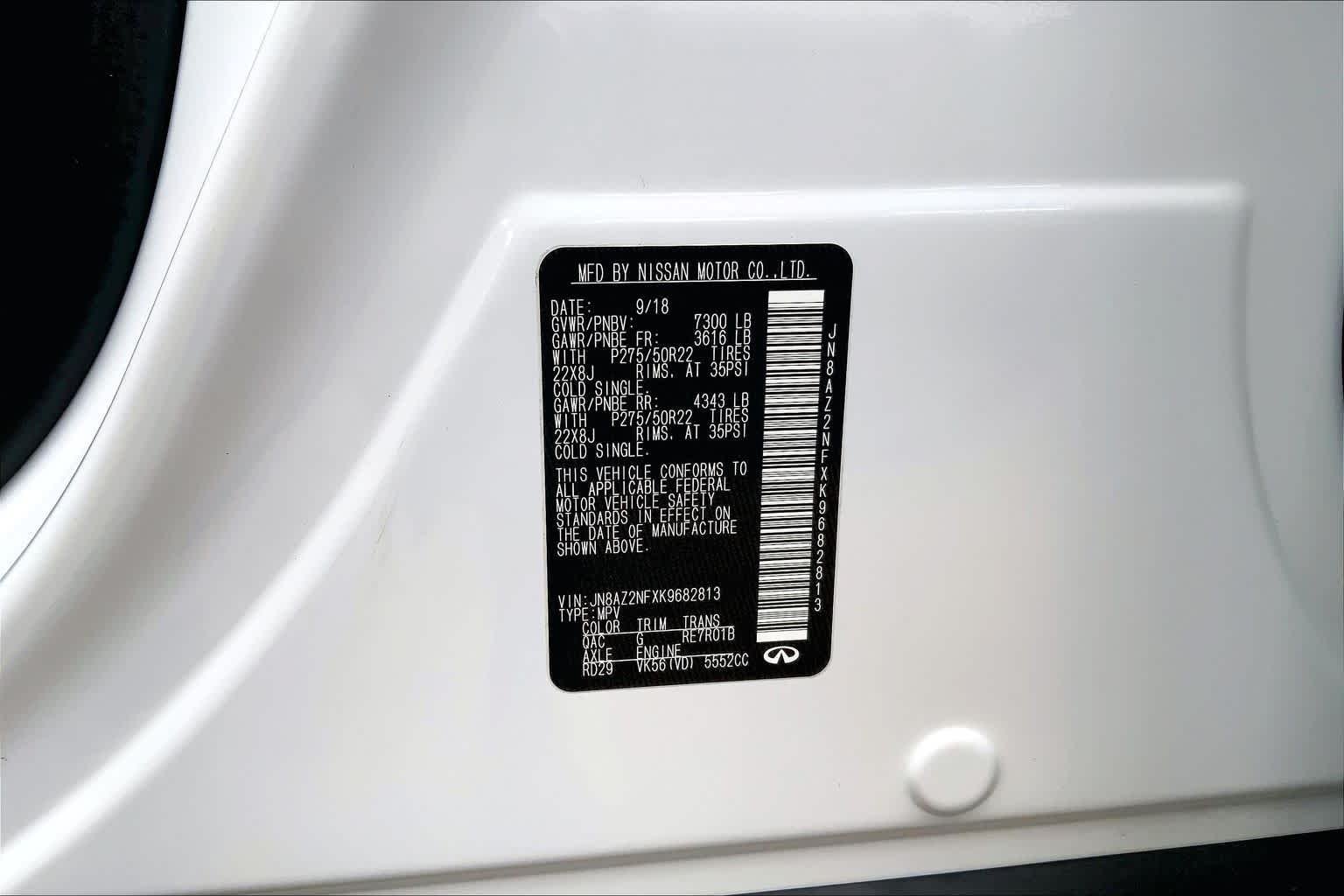 Used 2019 Moonstone White INFINITI LUXE image 37