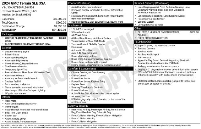 Used 2024 White GMC SLE image 24