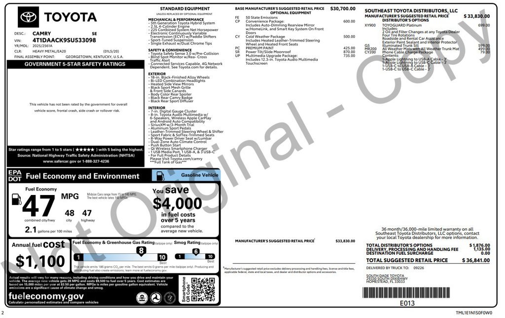 4T1DAACK9SU533098