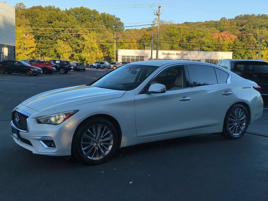 Used 2018 INFINITI Q50 LUXE with VIN JN1EV7ARXJM436655 for sale in Thomaston, CT