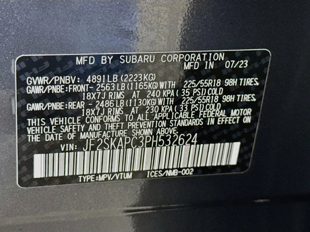Used 2023 Gray Subaru Limited image 42