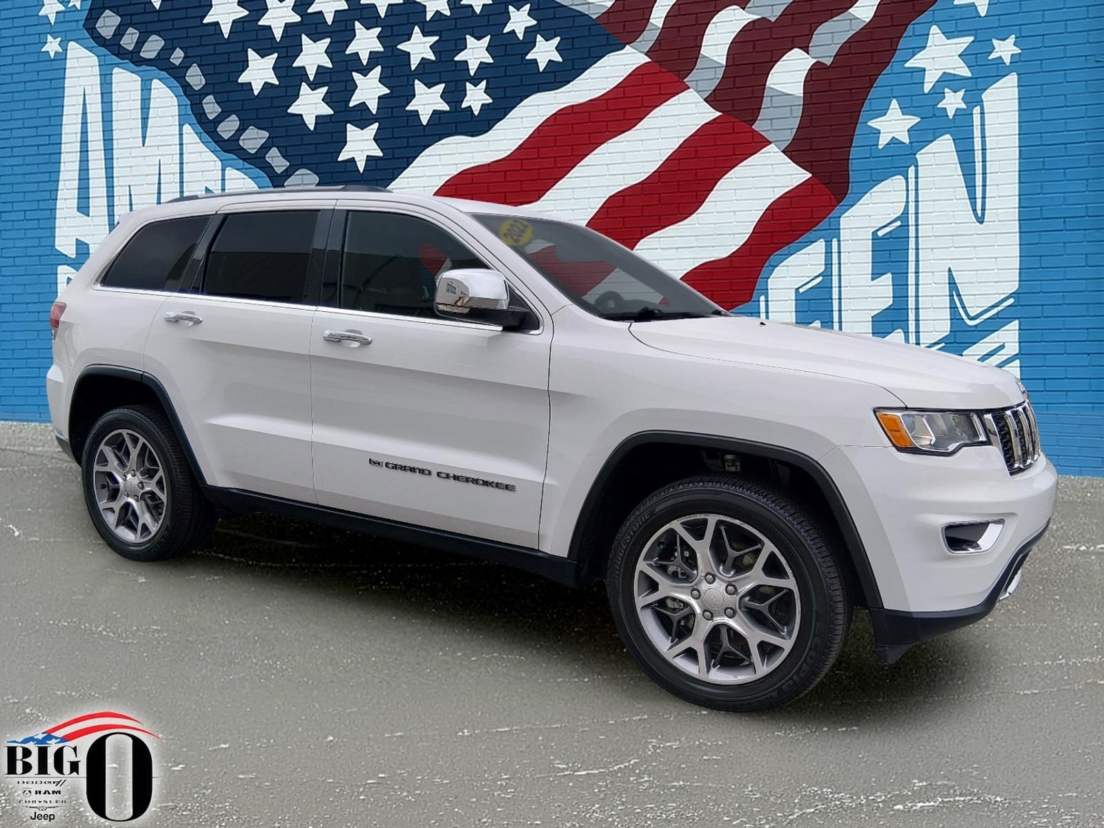 Certified Used 2022 Bright White Clear Coat Jeep Limited image 1