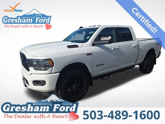 Certified Used 2021 Bright White Clearcoat Ram Big Horn image 1