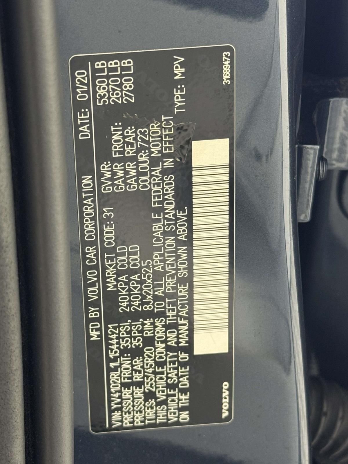 Used 2020 Blue Volvo T5 Inscription image 27