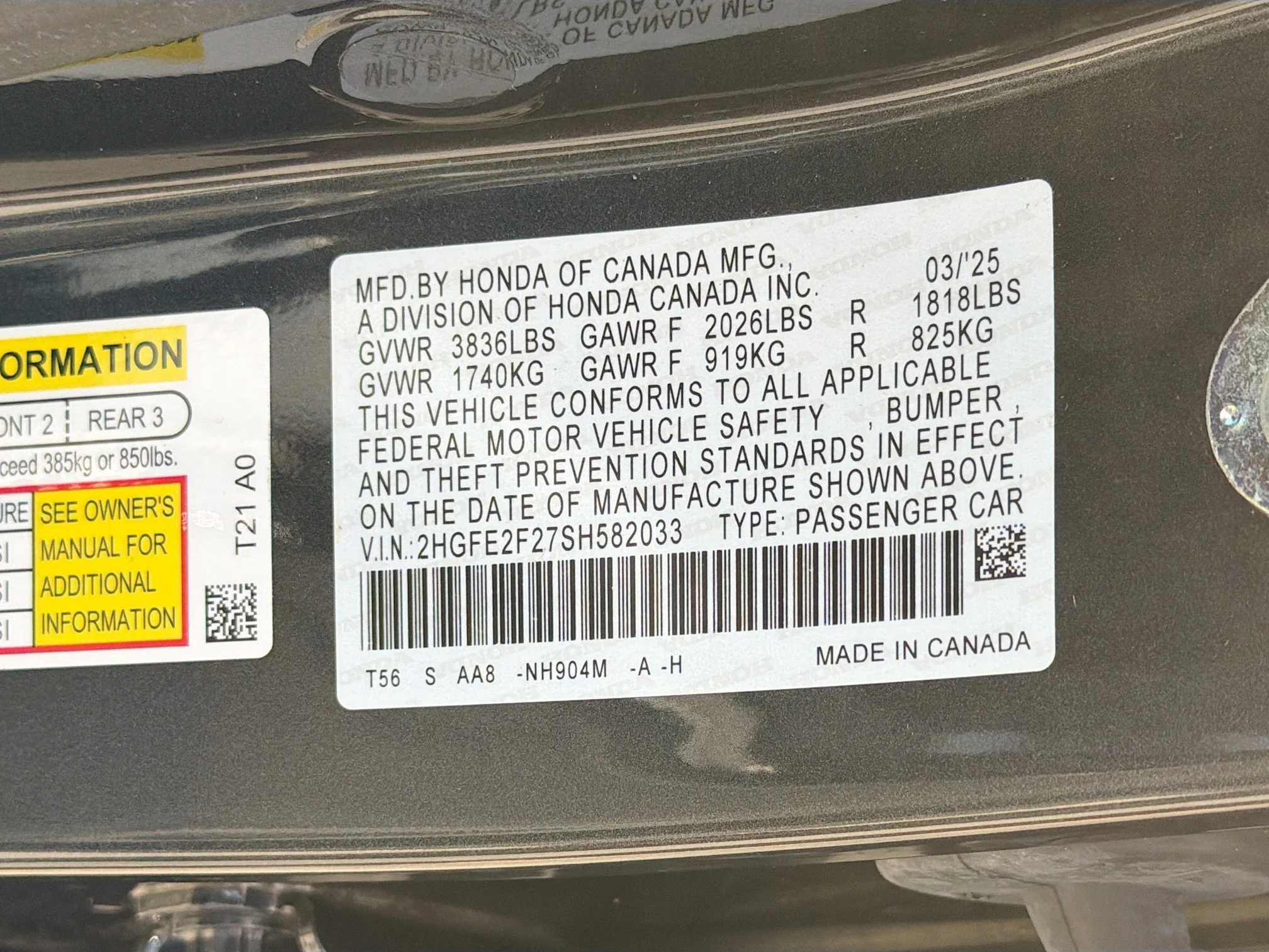 Used 2025 Meteorite Gray Metallic Honda LX image 40