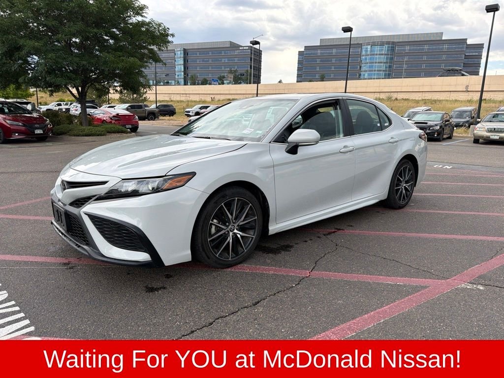 Used 2023 White Toyota SE image 1