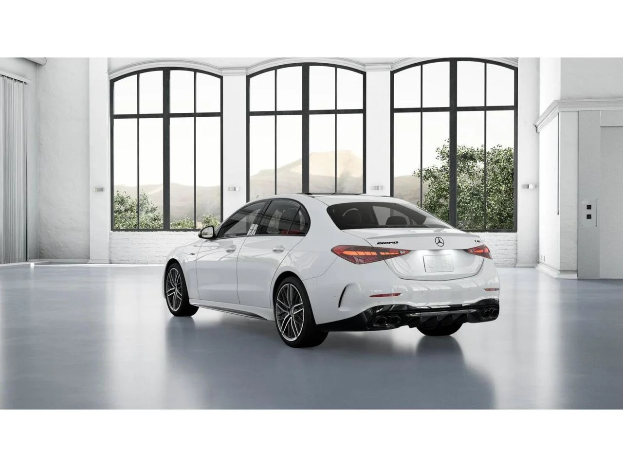 New 2026 Polar White Mercedes-Benz AMG® C 43 4MATIC® Sedan image 28