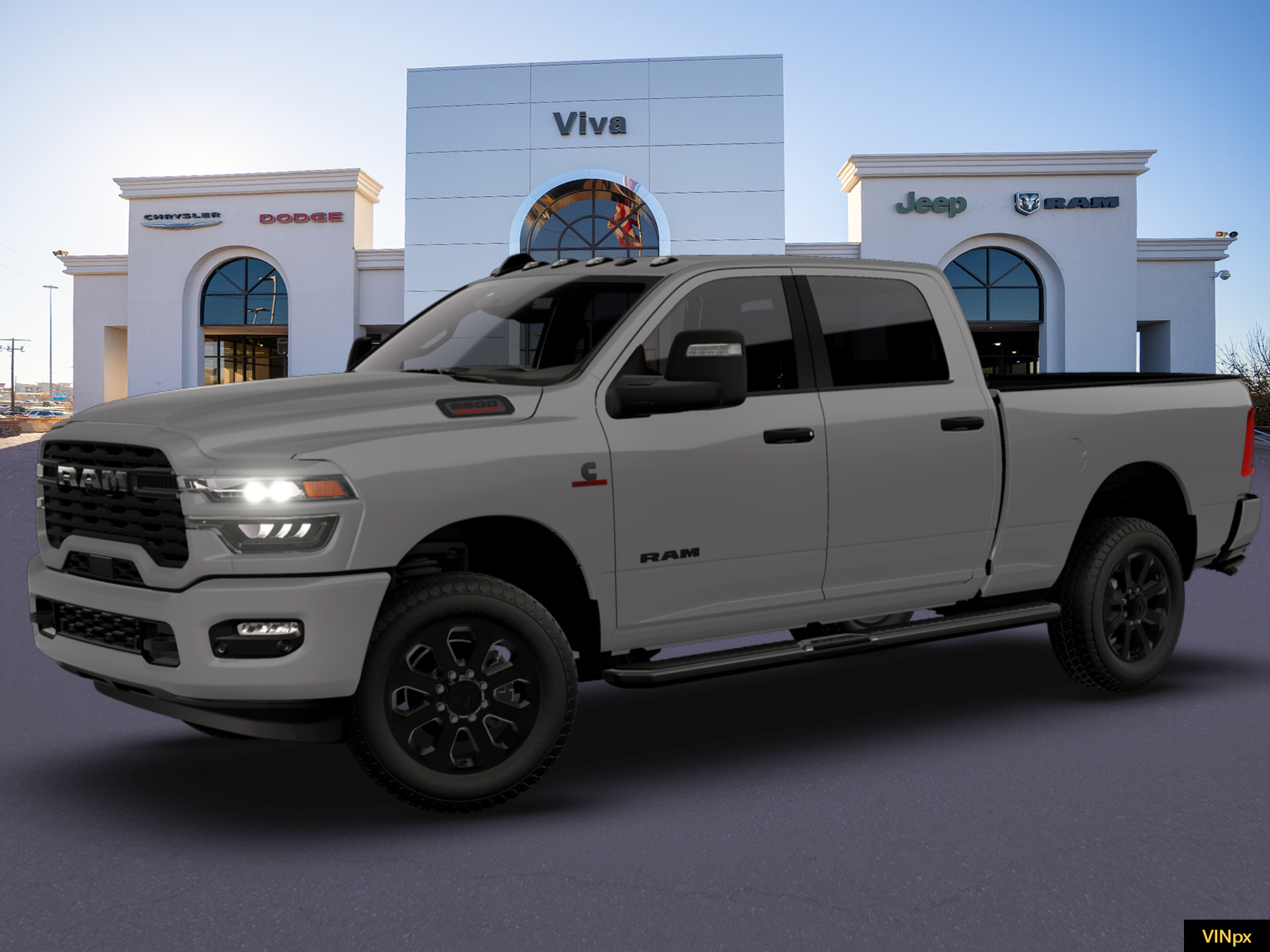 New 2026 Ceramic Gray Clear-Coat Exterior Paint RAM Big Horn image 2