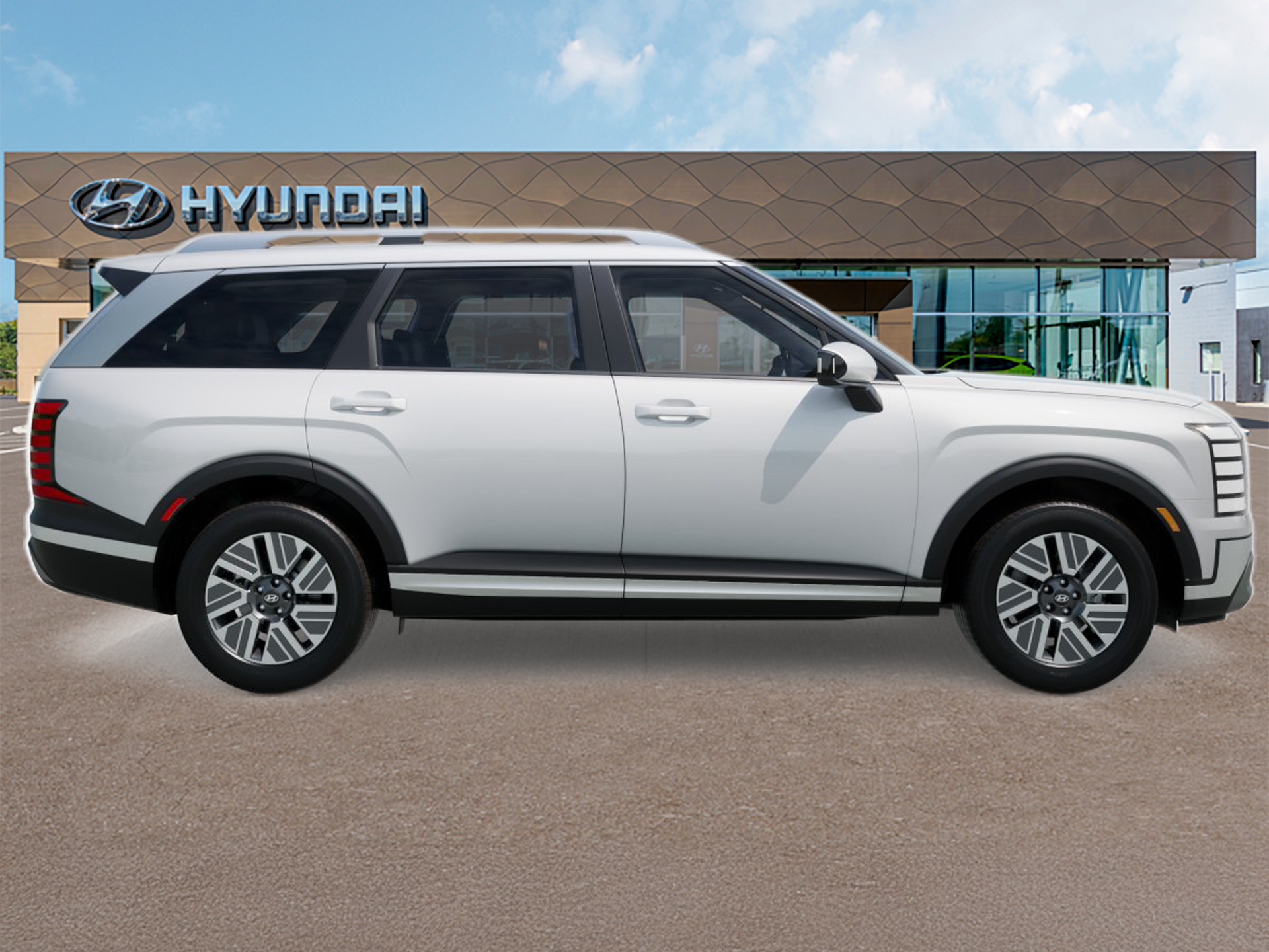 New 2026 Creamy White Pearl Hyundai Blue SEL 8P image 6