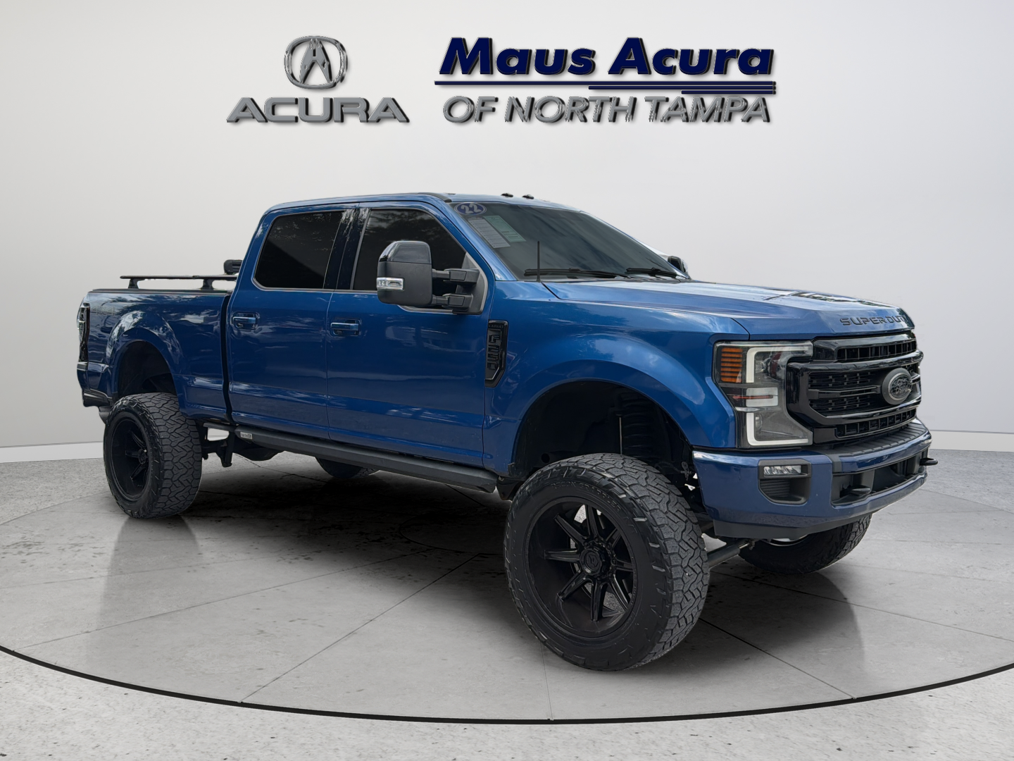 Used 2022 Blue Ford Lariat image 1