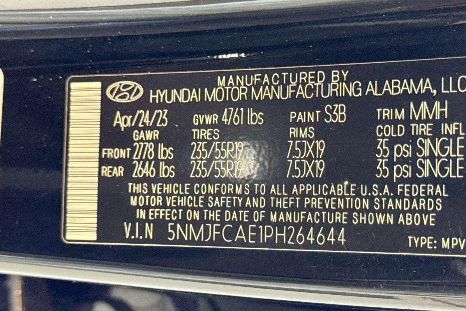 Used 2023 Phantom Black Hyundai SEL image 30