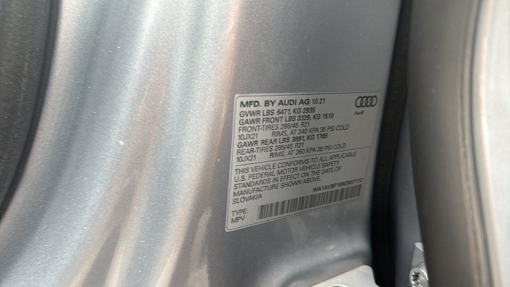 Used 2022 Silver Audi 55 Premium image 34