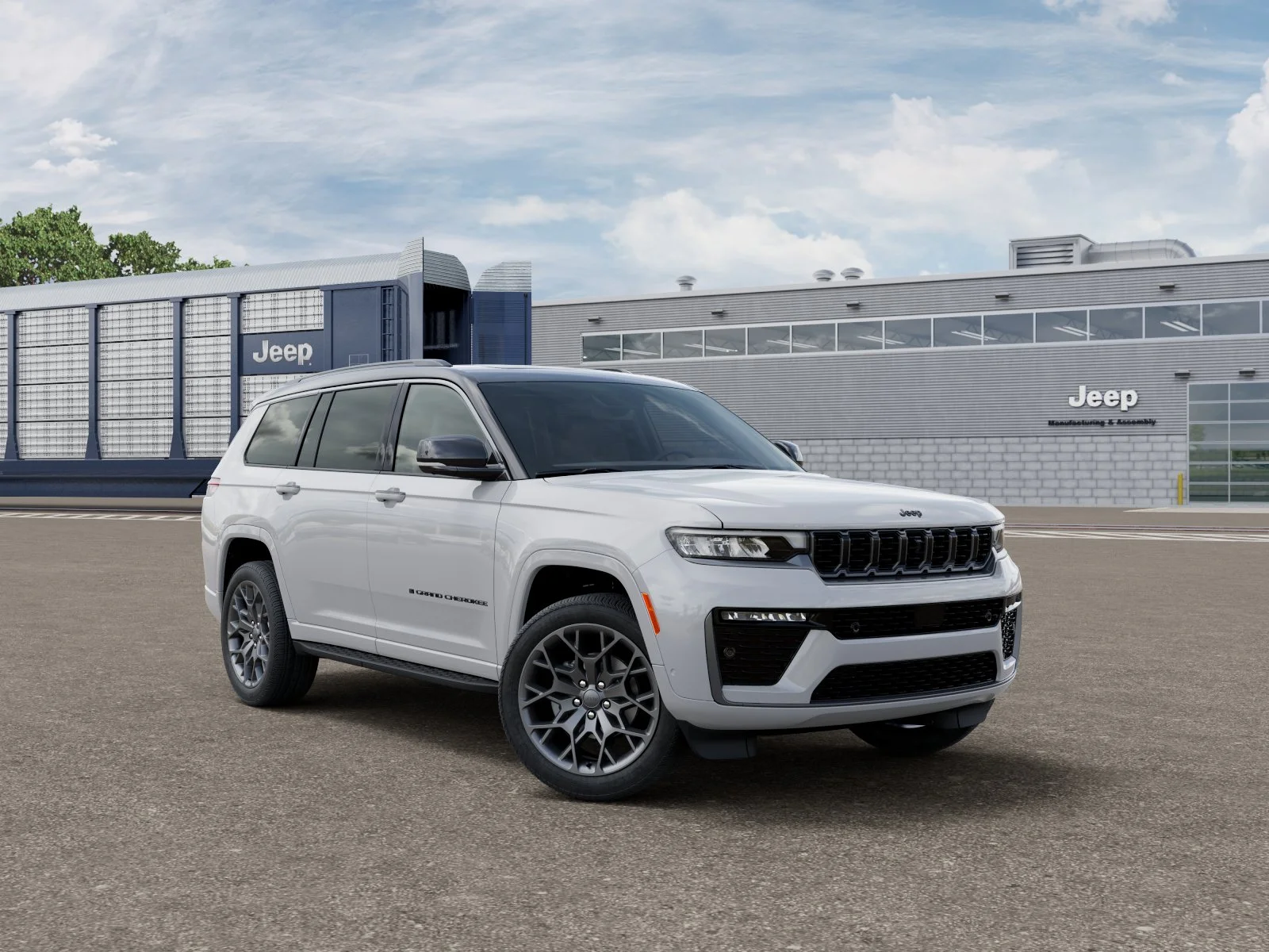 New 2026 Bright White Clear-Coat Exterior Paint Jeep Summit image 3