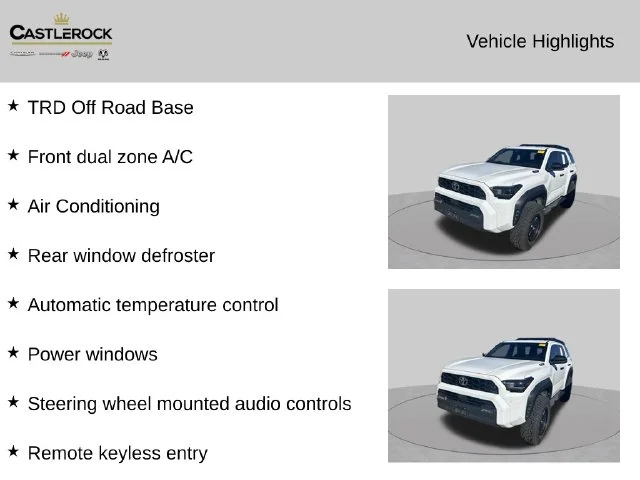 Used 2025 White Toyota TRD Off Road image 2