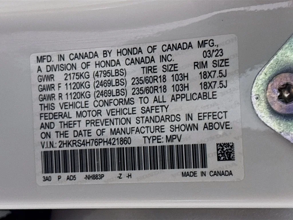 Used 2023 White Honda EX-L image 11