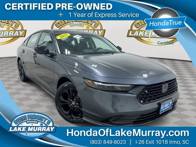 Certified Used 2025 Meteorite Gray Metallic Honda SE image 1