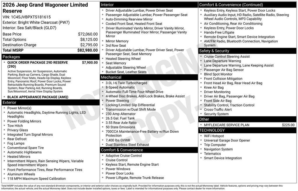 New 2026 Bright White Clearcoat Jeep Limited Reserve image 5