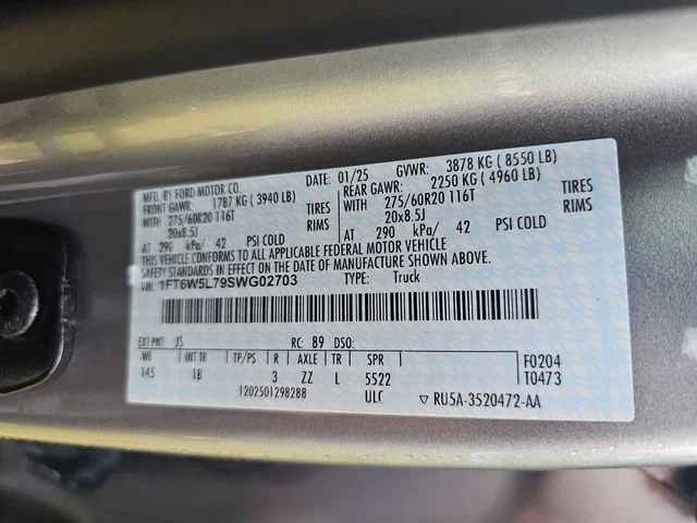 Used 2025 Silver Ford Lariat image 34