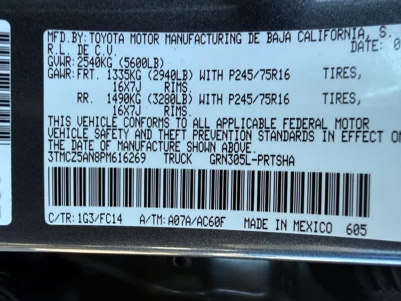 Used 2023 Magnetic Gray Metallic Toyota SR5 image 24