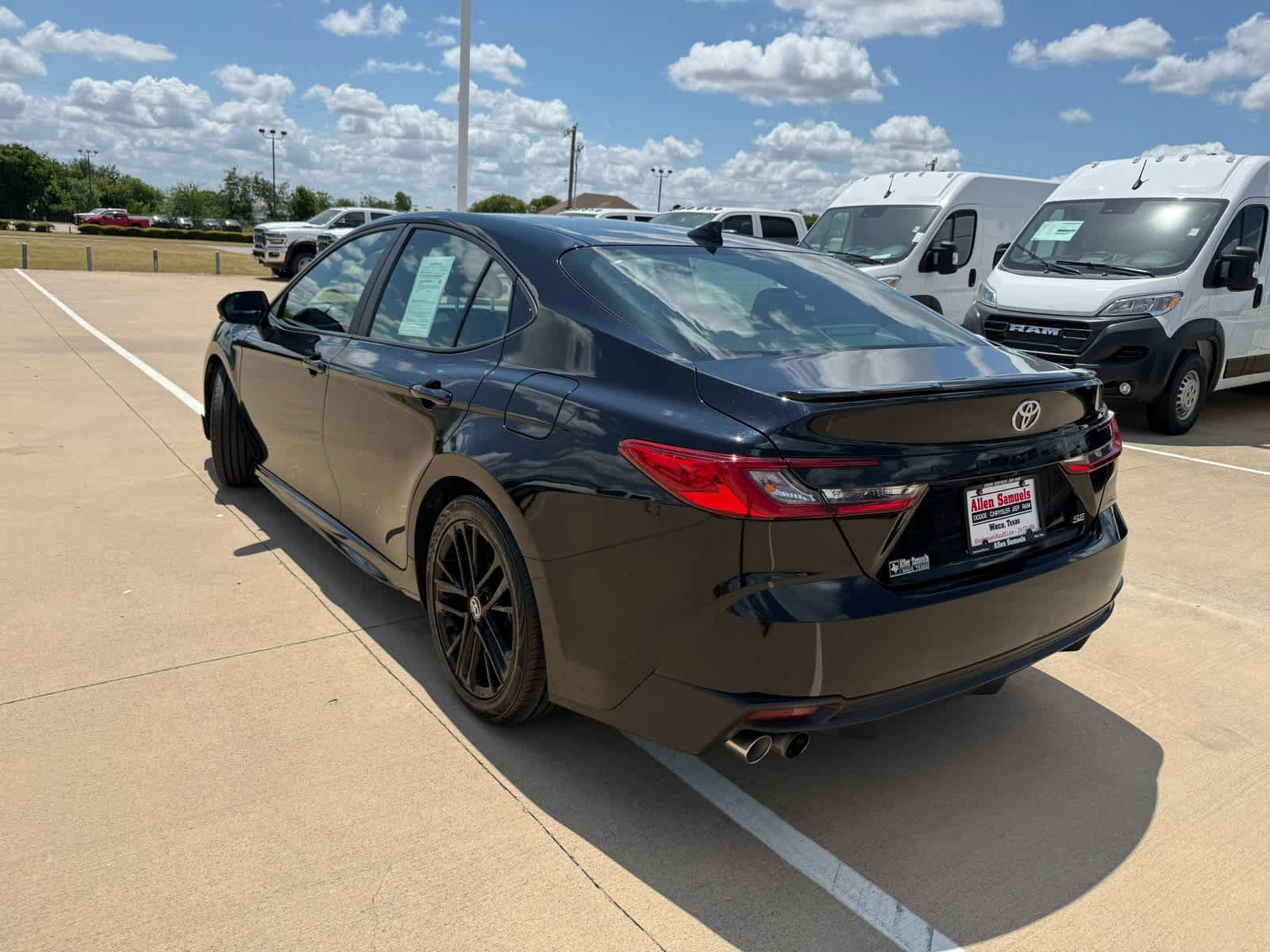 Used 2025 Midnight Black Metallic Toyota XSE image 8