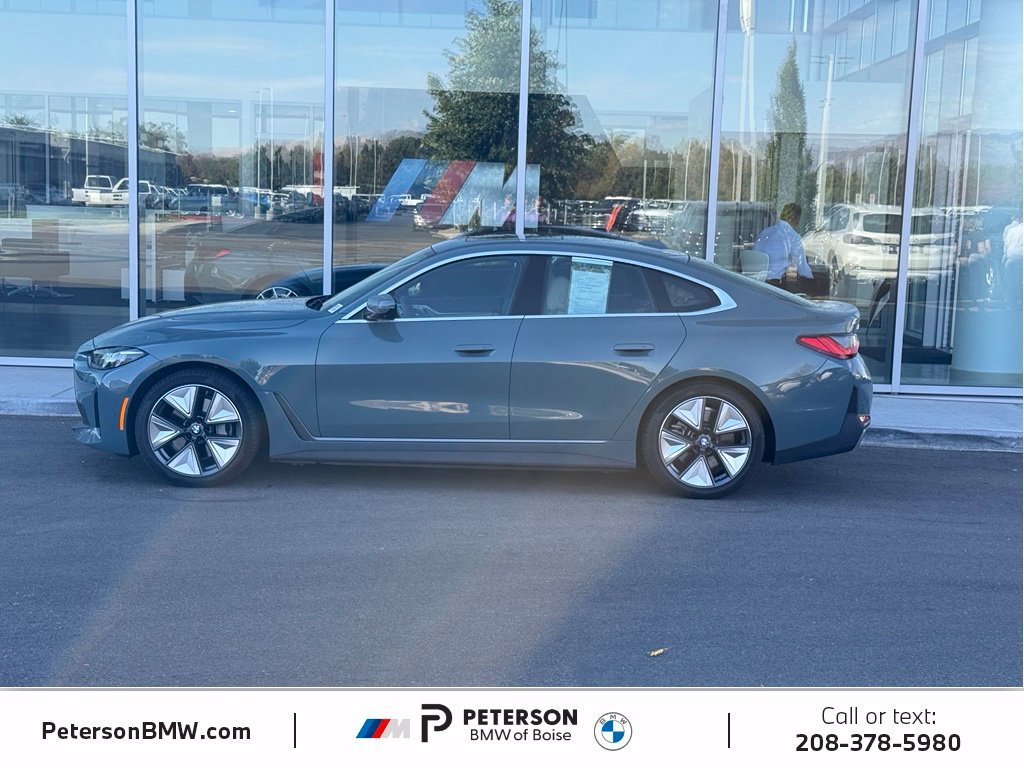 Certified 2025 BMW i4 40 with VIN WBY43HD0XSFU14290 for sale in Boise, ID