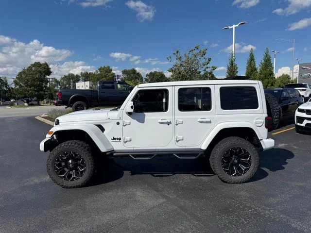 Certified Used 2021 Bright White Clearcoat Jeep Unlimited Sahara High Altitude image 2