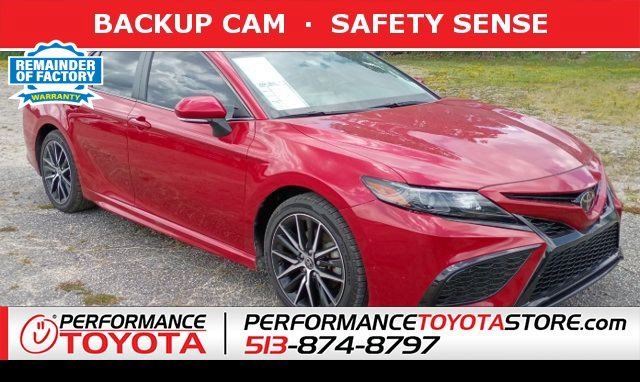 Used 2022 Supersonic Red Toyota SE image 1