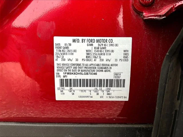 Used 2020 Red Ford XLT image 10
