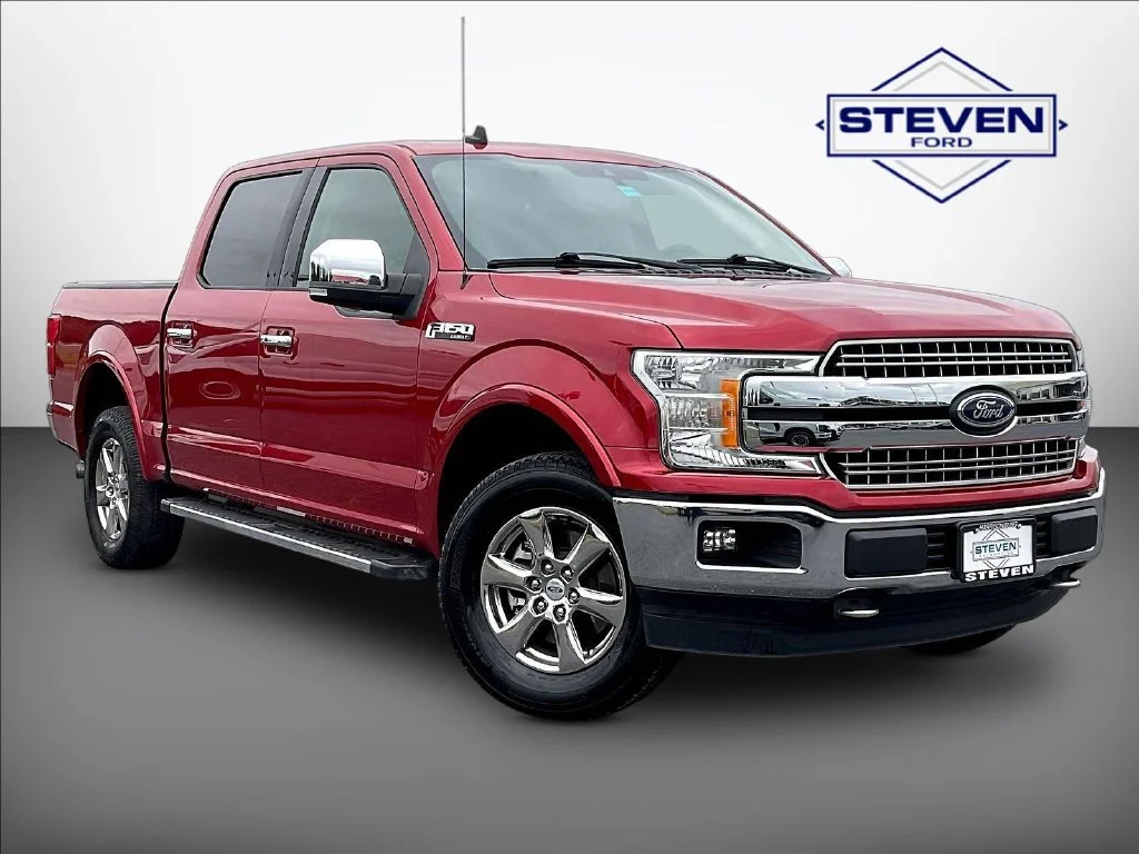 Used 2020 Rapid Red Metallic Tinted Clearcoat Ford Lariat image 1