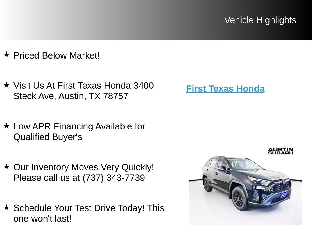 Used 2025 Midnight Black Metallic Toyota XLE image 9