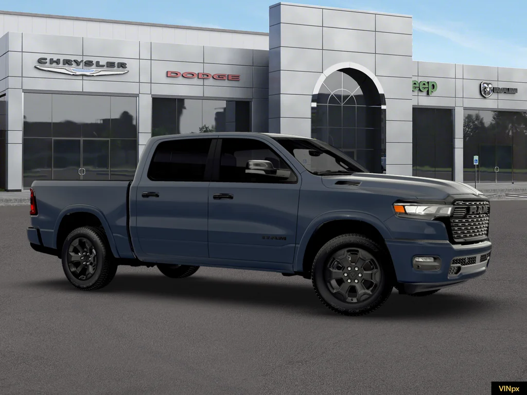 New 2026 Forged Blue Metallic Exterior Paint RAM Big Horn Night Edition image 9