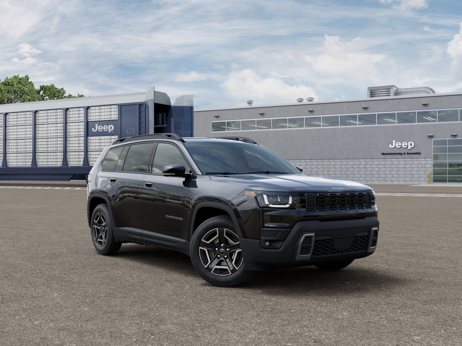 New 2026 Diamond Black Crystal Pearl-Coat Exterior Paint Jeep Limited image 5