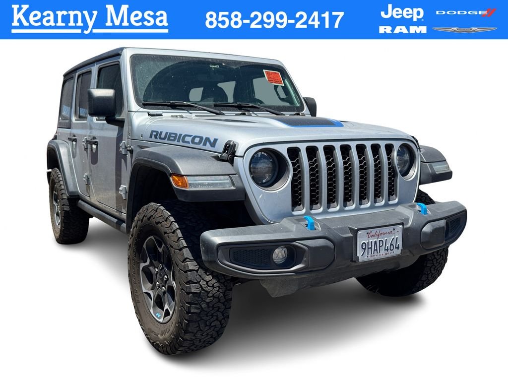 Used 2023 Silver Jeep Rubicon 4xe image 1