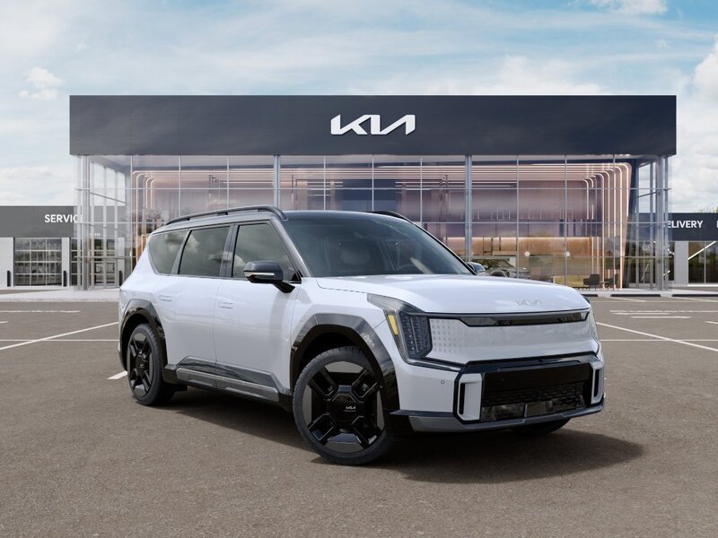 New 2026 Glacial White Pearl / Black Ro Kia GT-Line AWD image 8