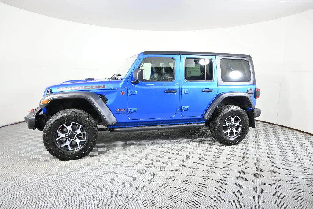 Used 2021 Jeep Wrangler Unlimited Rubicon with VIN 1C4JJXFM3MW733568 for sale in Forest Lake, Minnesota