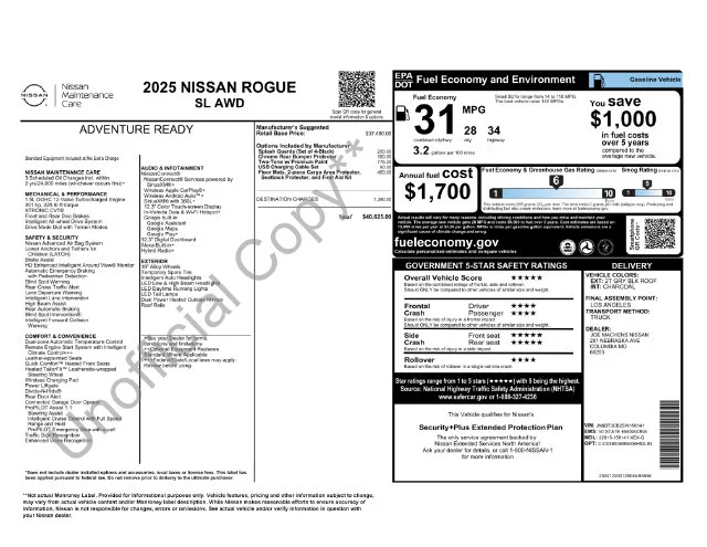 Used 2025 Gray Nissan SL image 23
