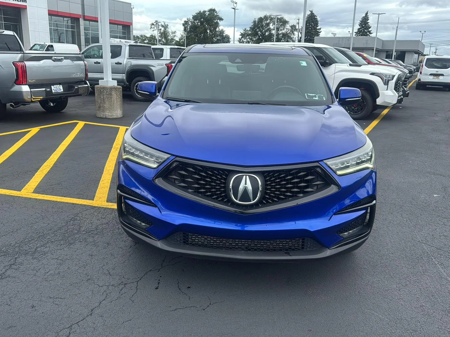 Used 2020 Apex Blue Pearl Acura w/A-SPEC image 2