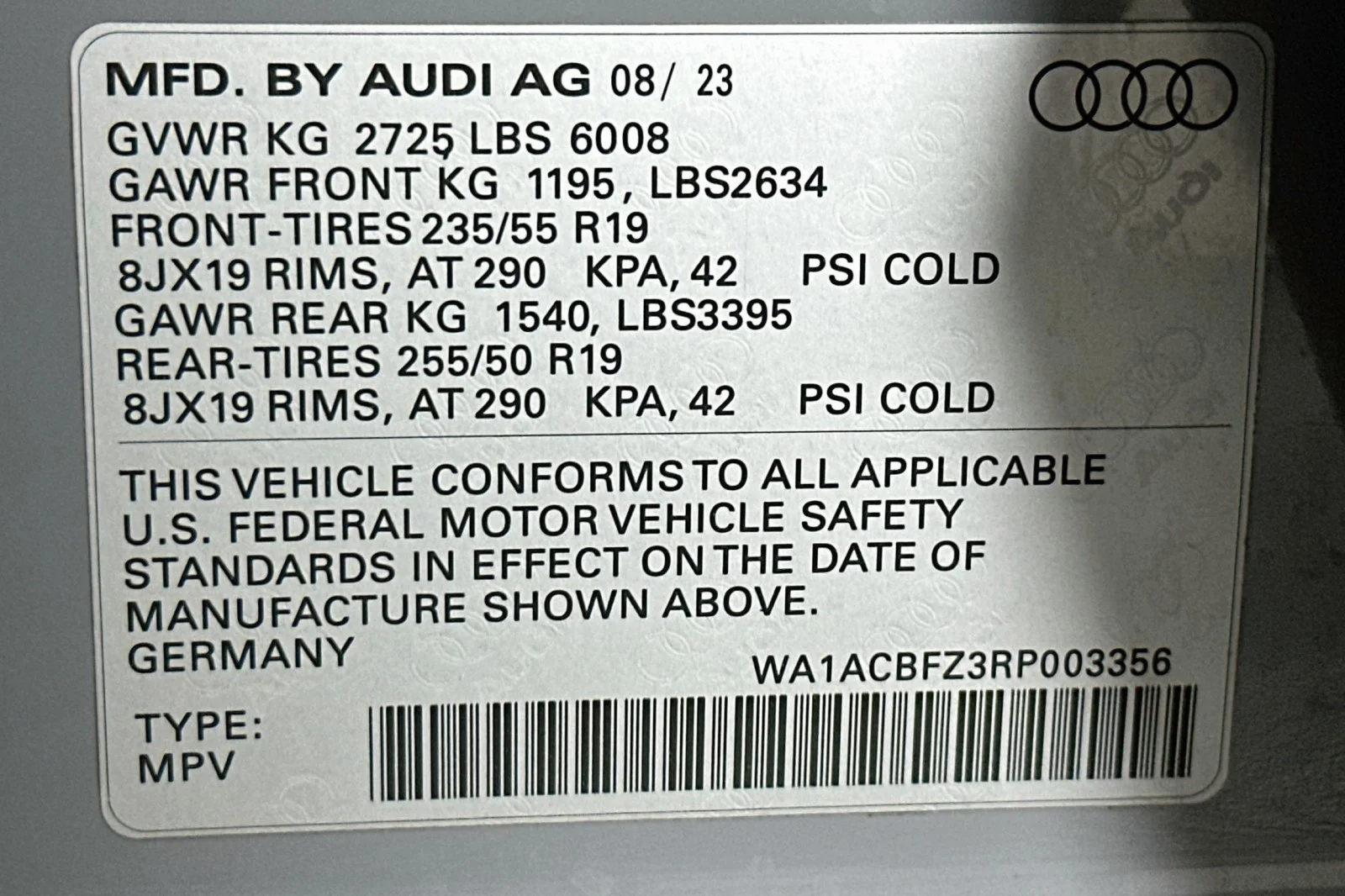 Used 2024 Pebble Gray Audi Premium image 24