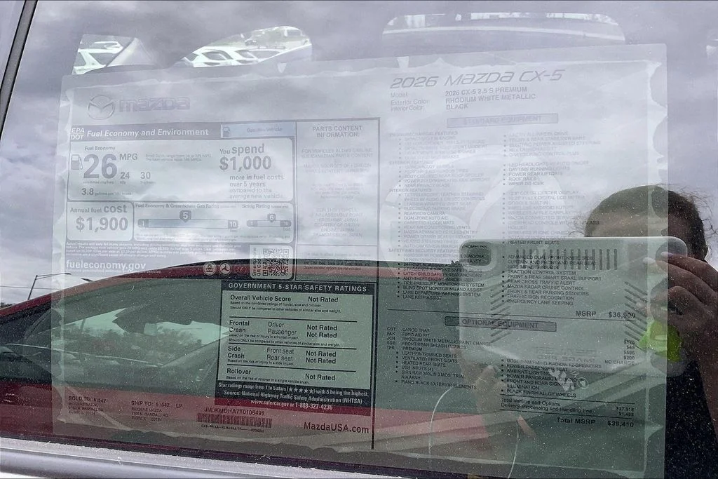 New 2026 Rhodium White Metallic Mazda 2.5 S Premium AWD image 13