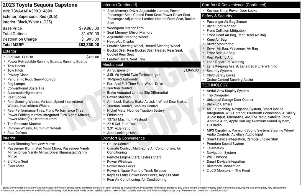 Used 2023 Red Toyota Capstone image 26