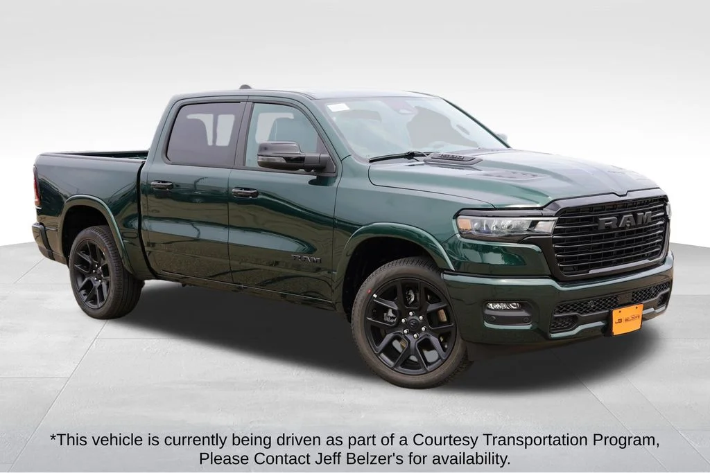 New 2026 Serrano-Green Metallic Exterior Paint RAM Laramie image 1