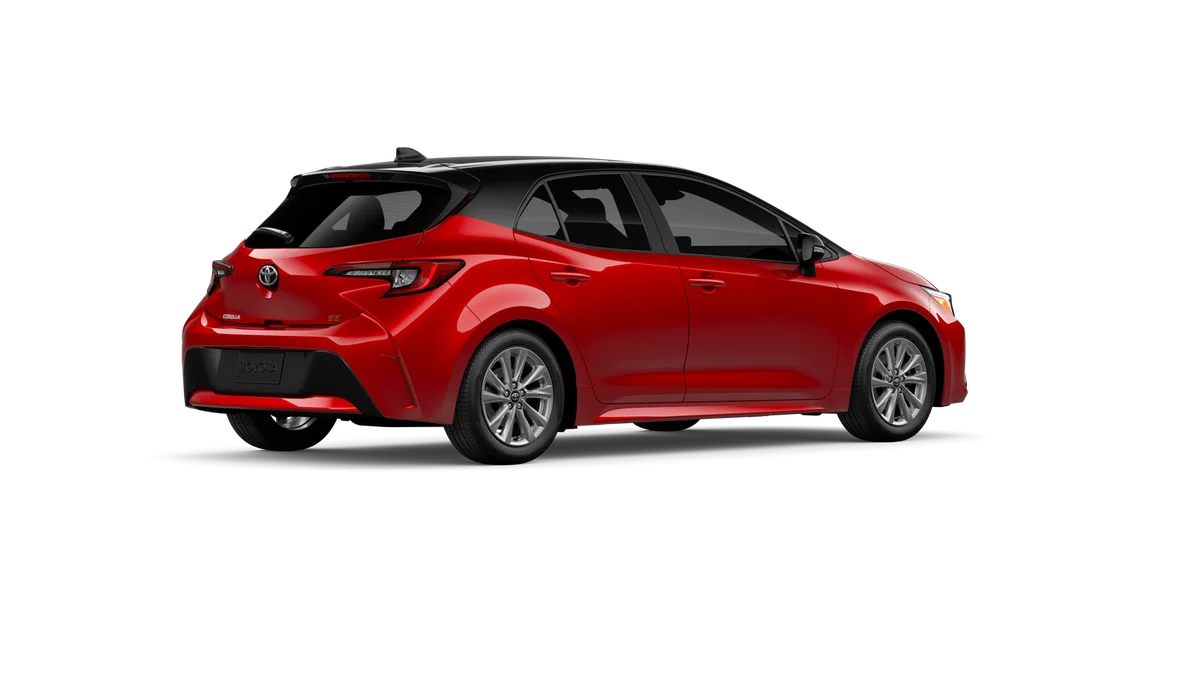 New 2027 Finish Line Red with Black roof Toyota SE image 10