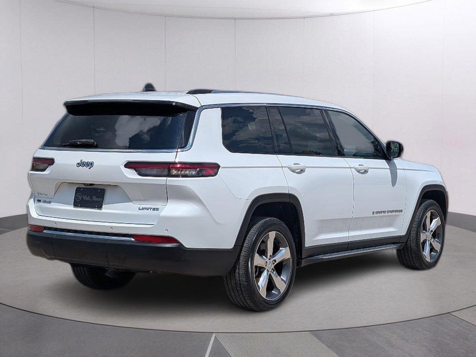 Used 2021 Bright White Clearcoat Jeep Limited image 7