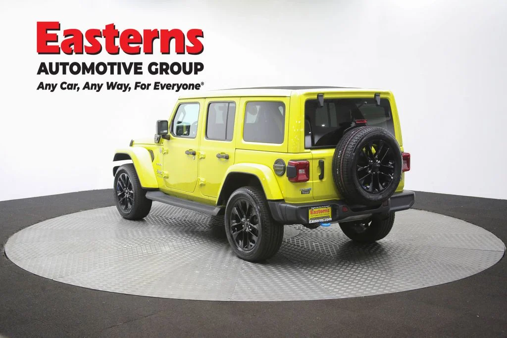 Used 2022 Yellow Jeep Unlimited Sahara 4xe image 65
