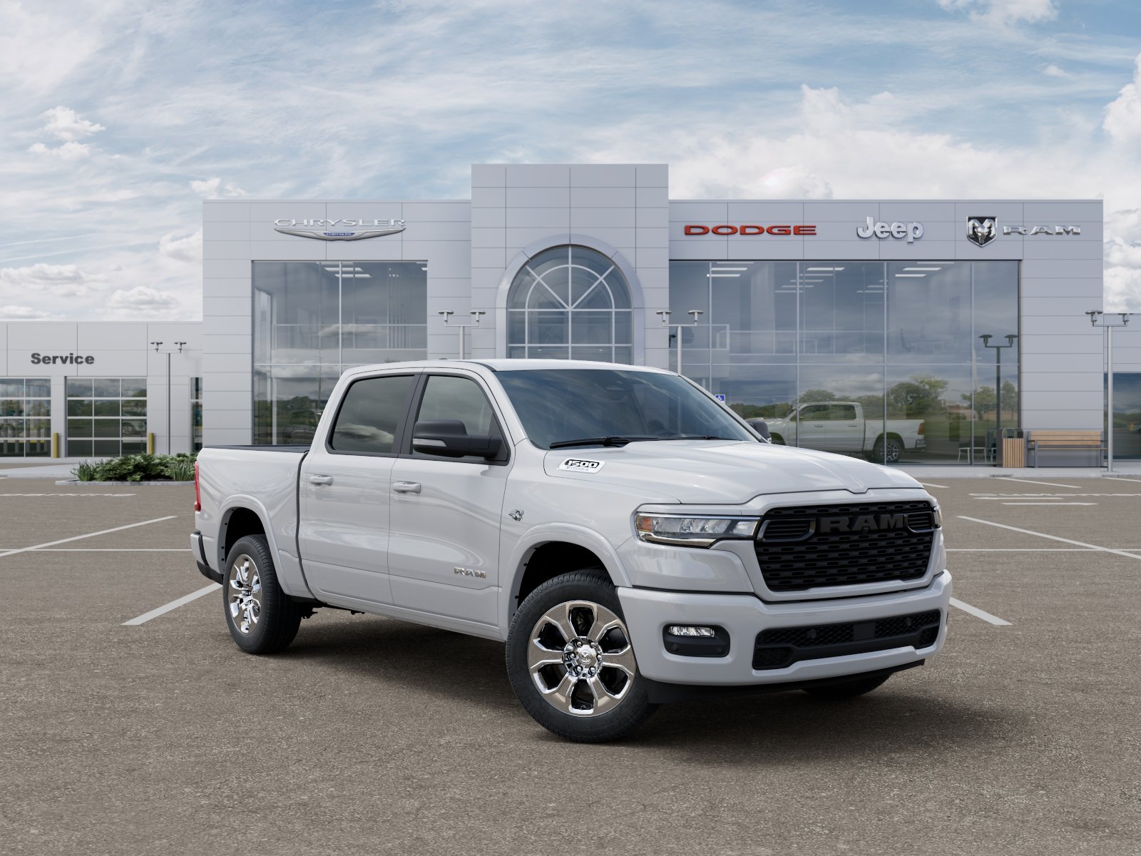 New 2026 Bright White Clear-Coat Exterior Paint RAM Big Horn/Lone Star image 14
