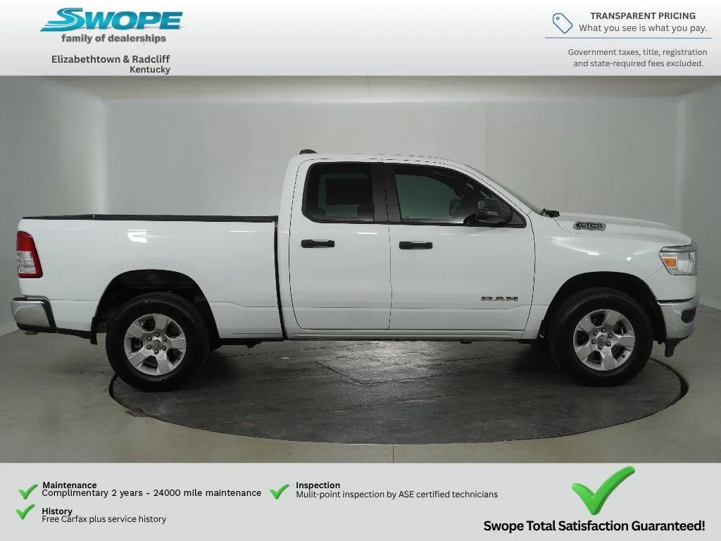 Used 2023 Bright White Clearcoat Ram Big Horn image 2