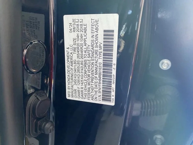 Certified Used 2024 Crystal Black Pearl Honda AWD BLACK EDITION image 36
