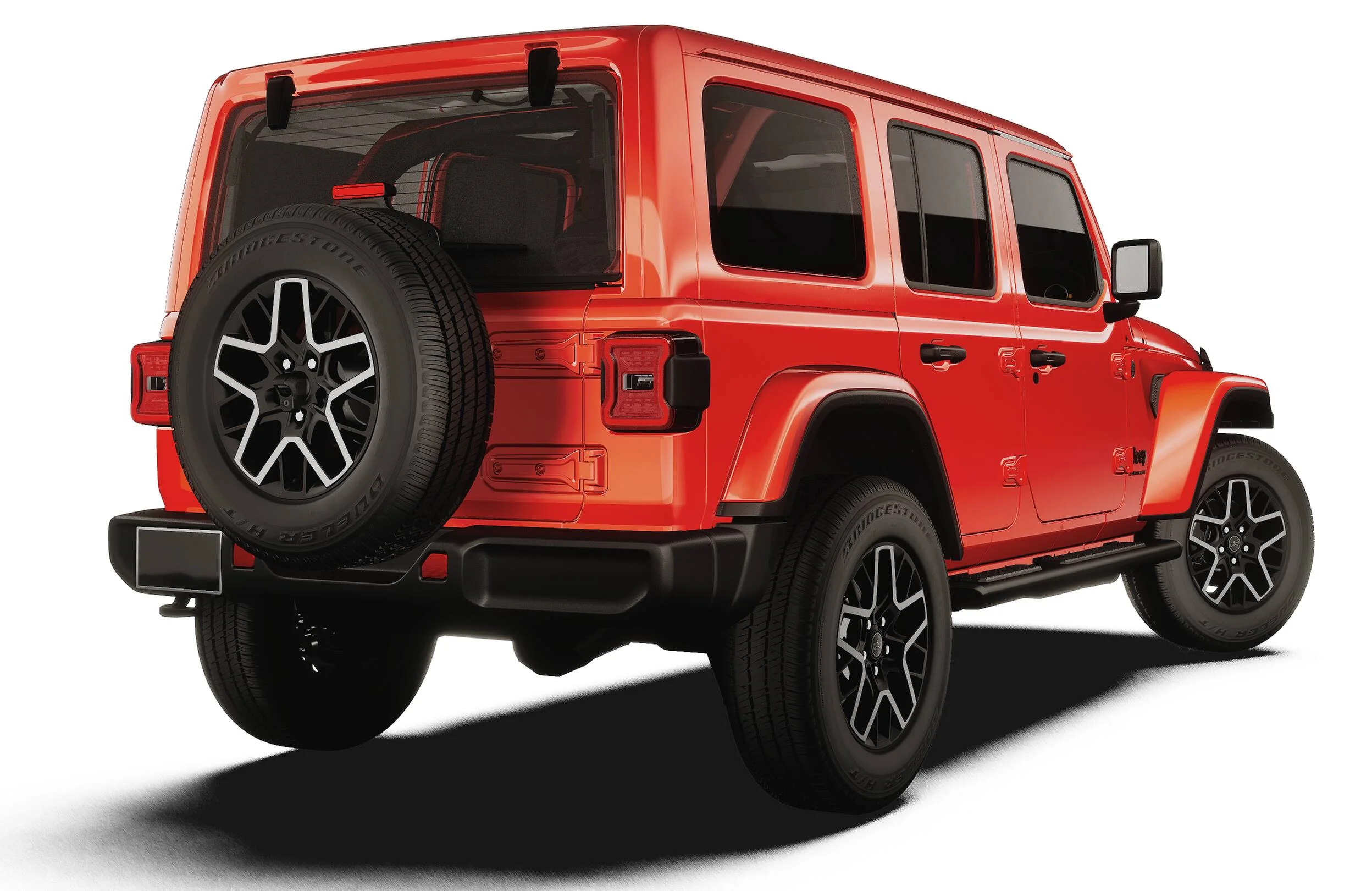 New 2027 Firecracker Red Clear-Coat Paint Jeep Sahara image 2