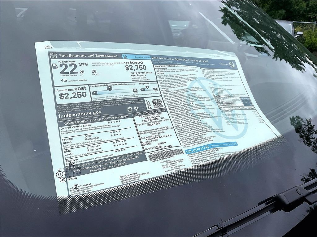 New 2026 Black Volkswagen 2.0T SEL Premium R-Line image 18