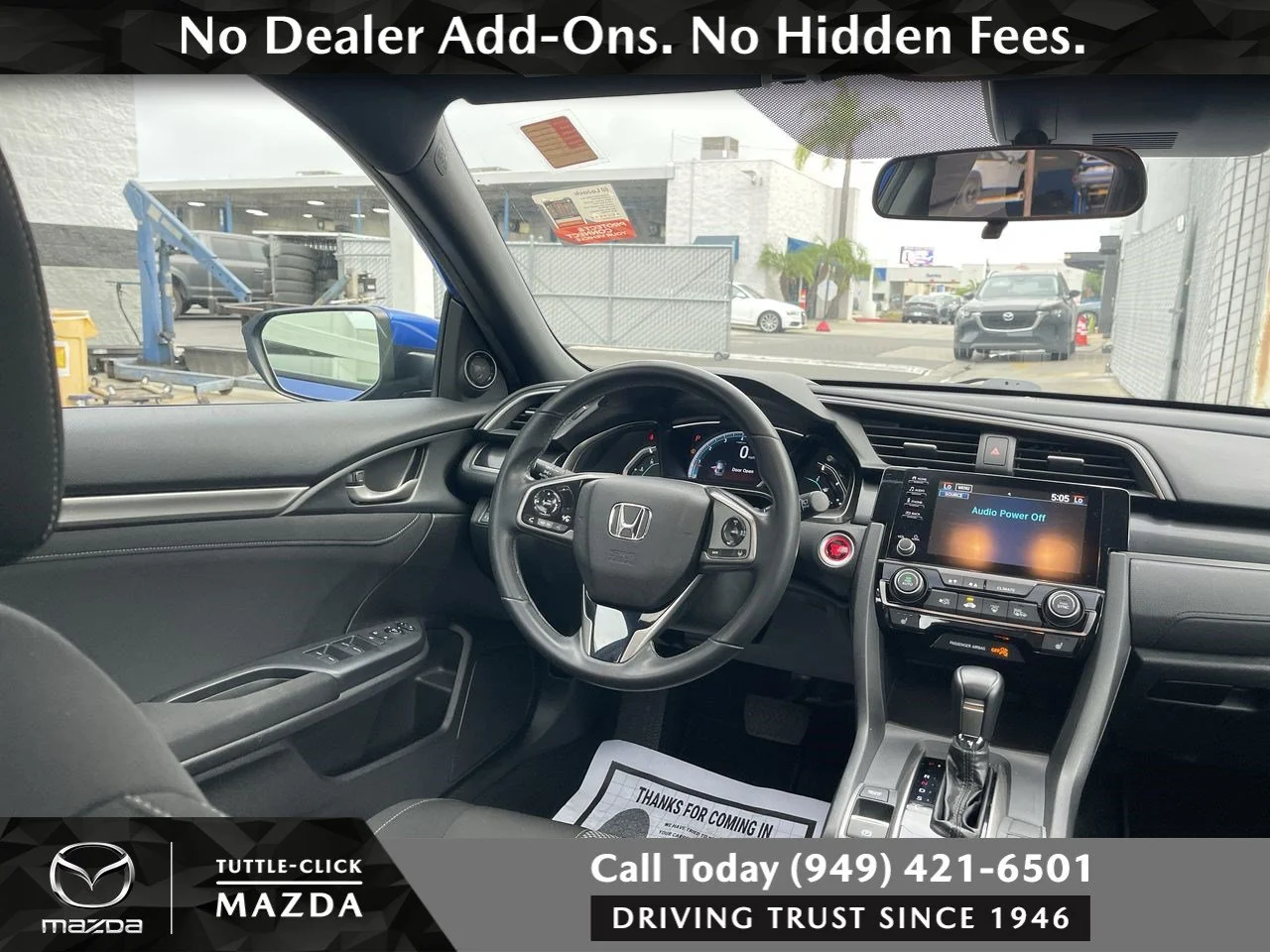 Used 2020 Blue Honda EX image 10